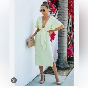 Vici lime green dress